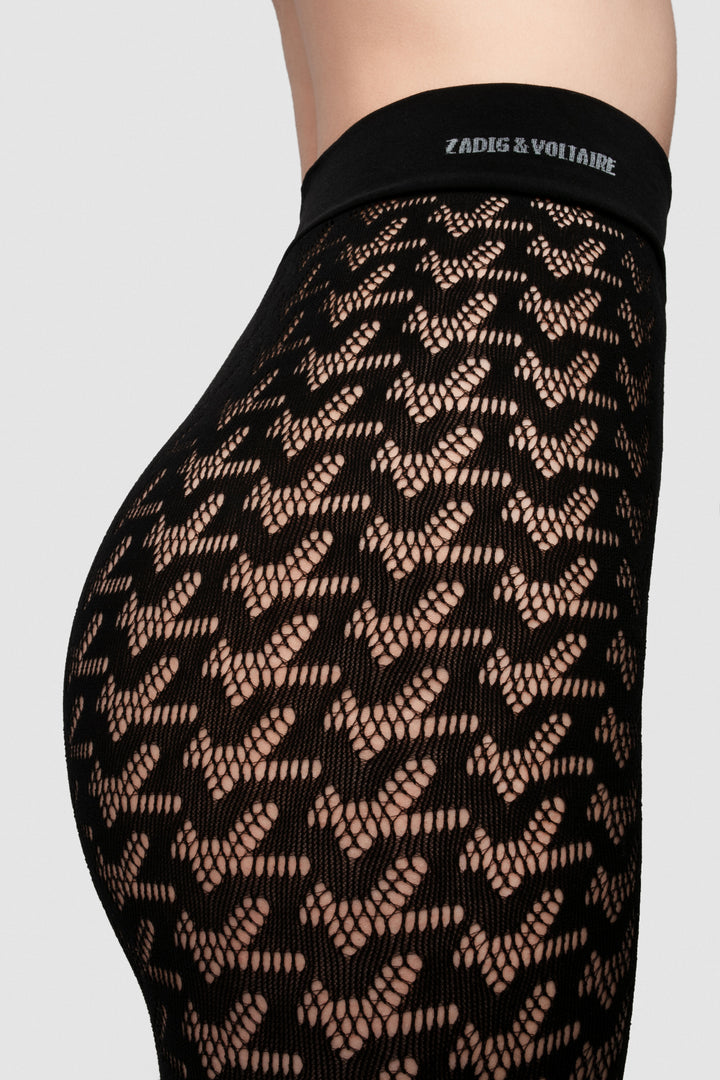 ZV Monogram Net Tights - Fogal
