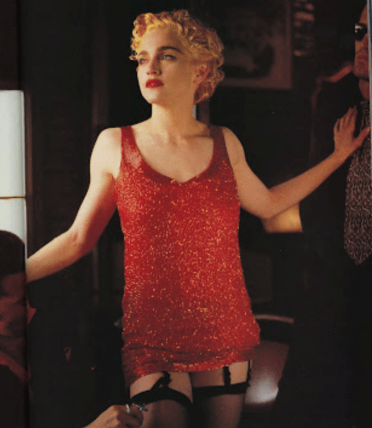 Madonna in Fogal Catwalk Stockings - Fogal
