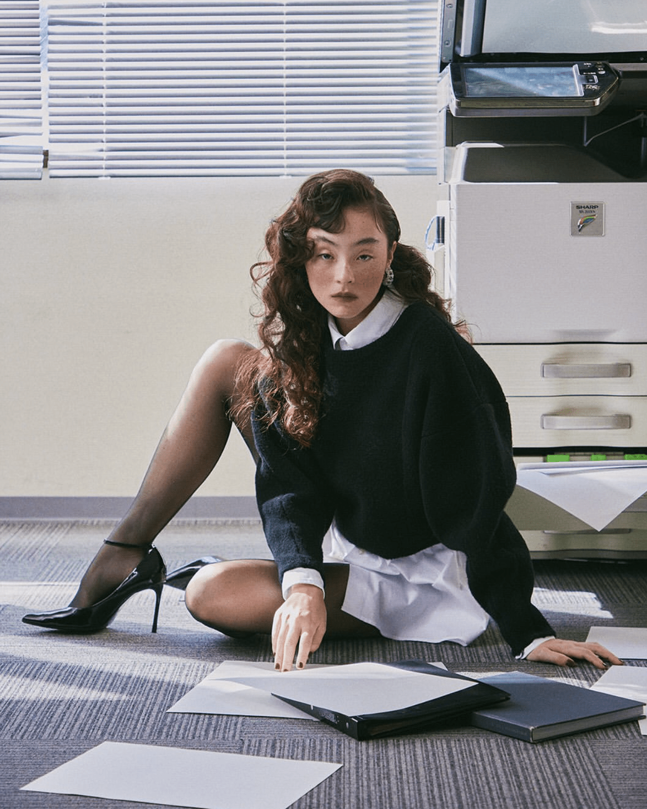 Serena Motola in Fogal for Dew Magazine - Fogal