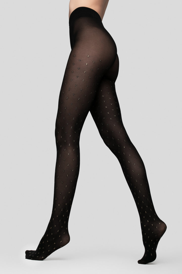 ZV Gold Monogram Tights - Fogal