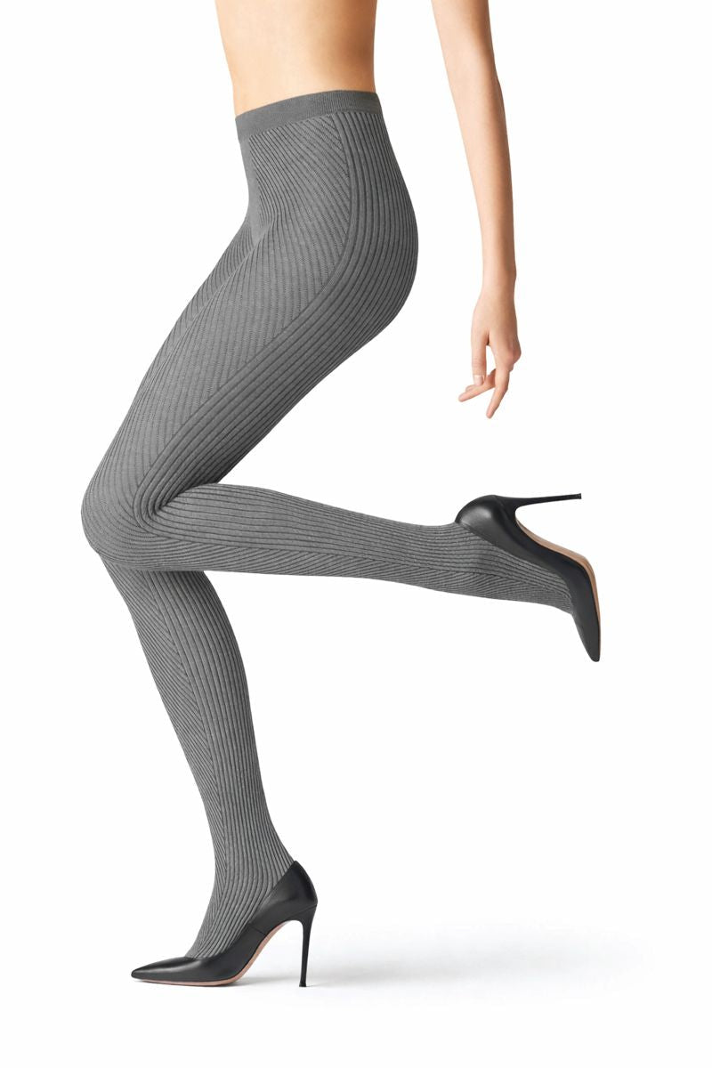 Fogal | Gia - Rib Silk Tights - 80den - 