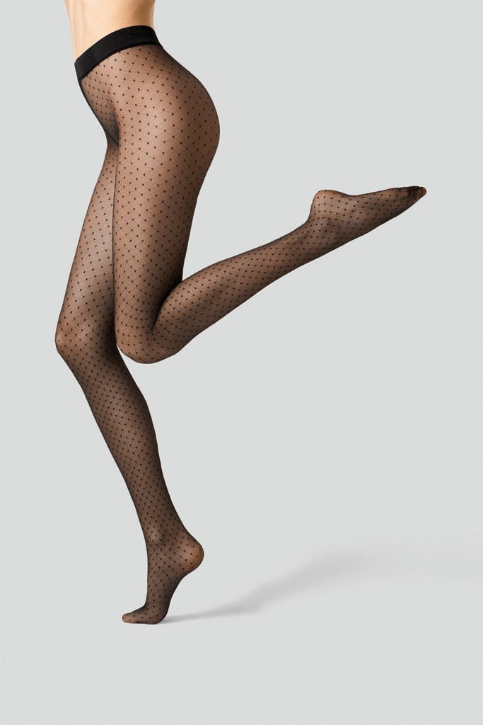 Fogal - Pois Tights 15D – Sheer Diamond & Polka Dot