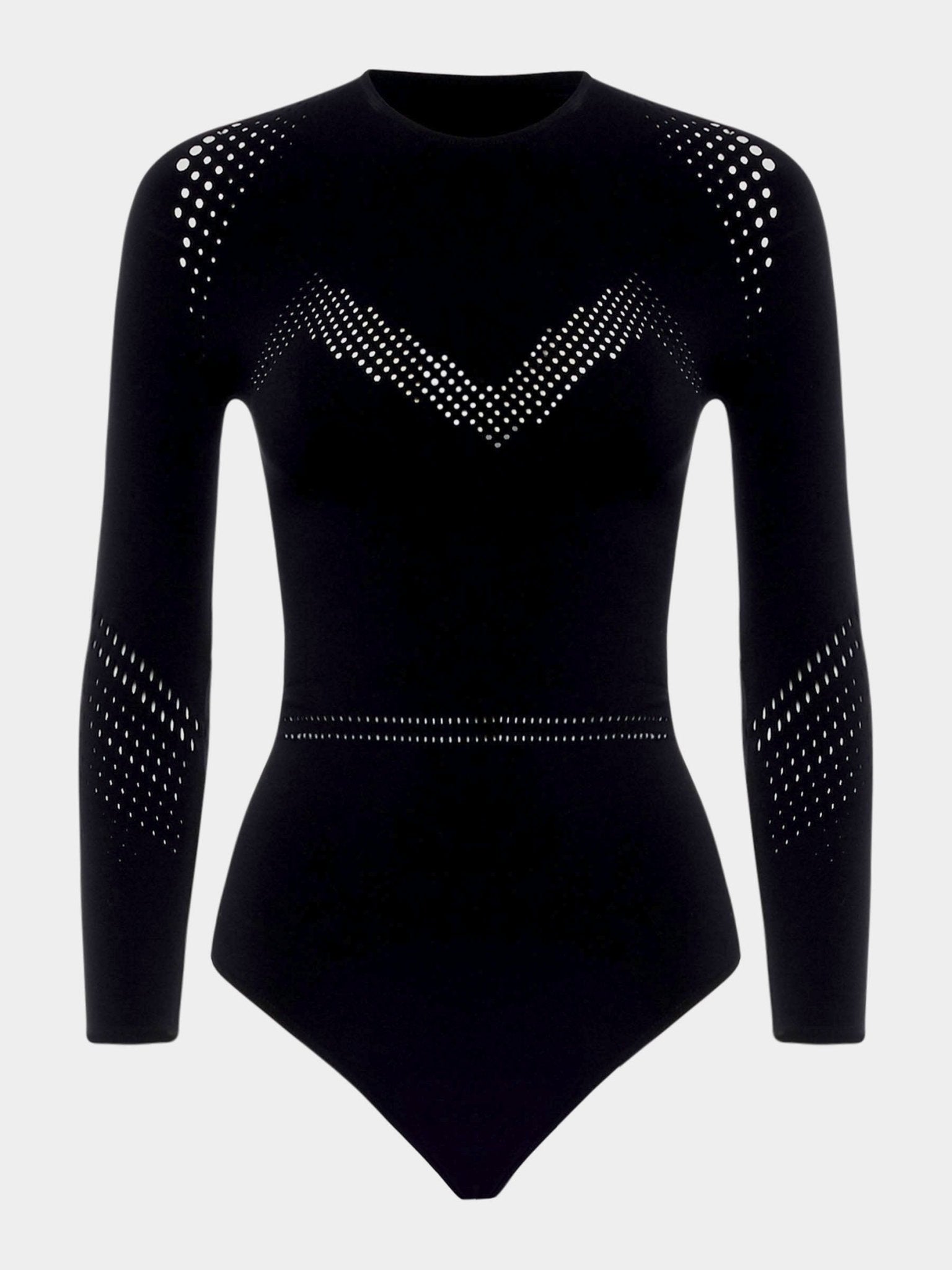 Fogal - Wanda Long sleeves Bodysuit – Seamless, Sculpting, Velvet-touch (For Zadig & Voltaire)